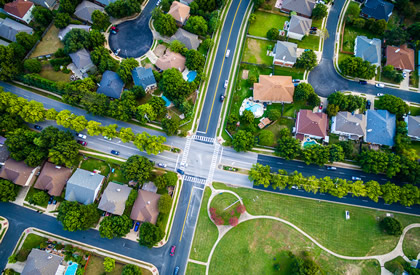neighborhood aerial